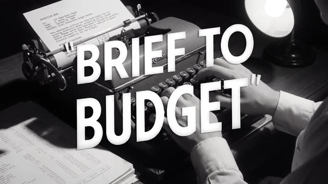 Brief to Budget — Hand it the brief and it builds the whole budget: crew, gear, departments, all priced.